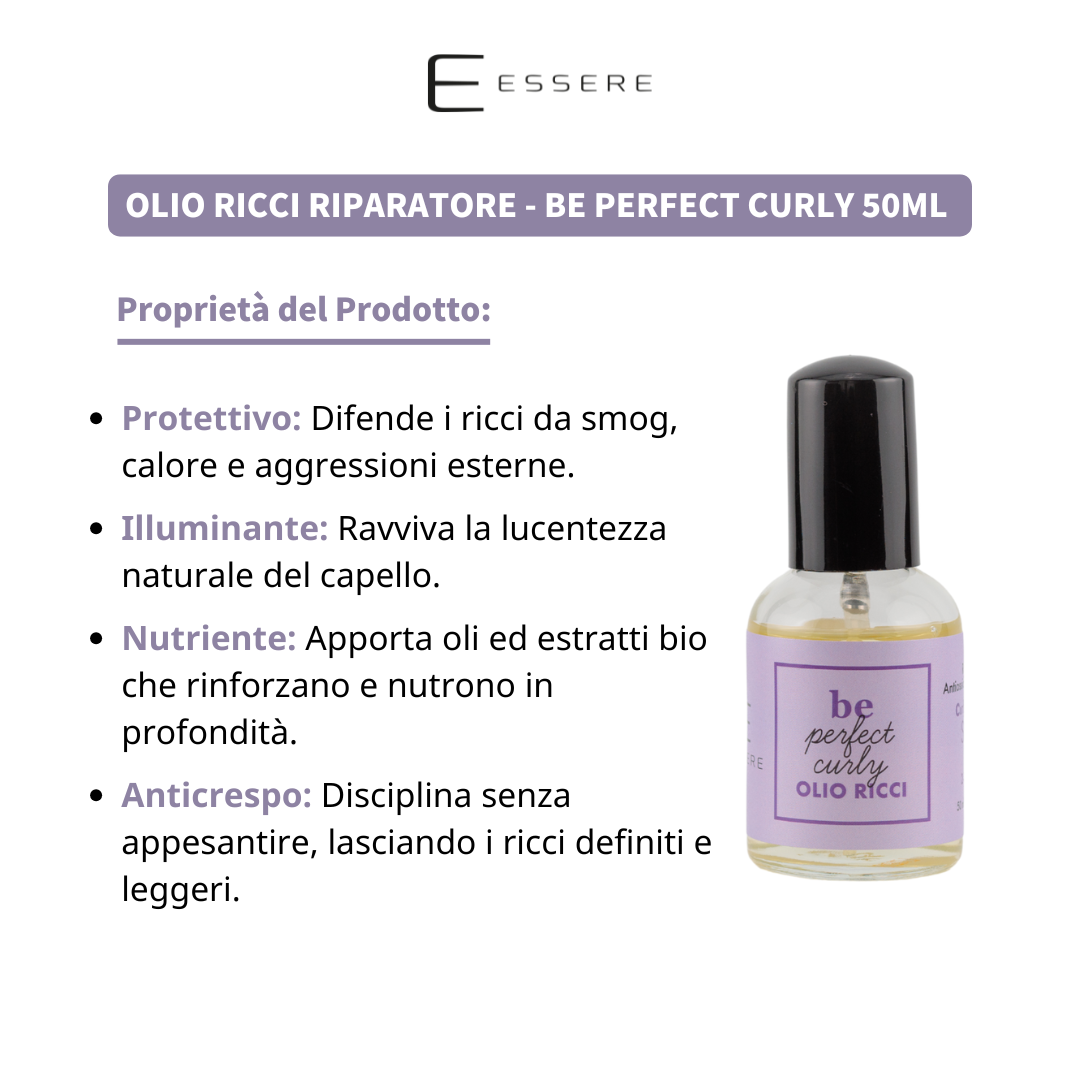 Olio Ricci Riparatore - 50ml Be Perfect Curly