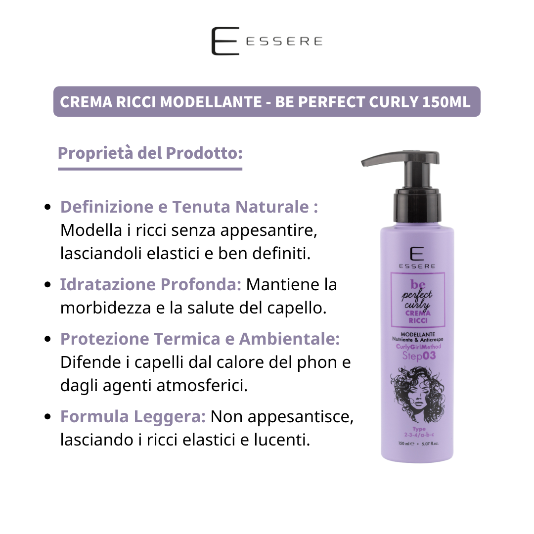 Crema Ricci Modellante - 150ml Be Perfect Curly