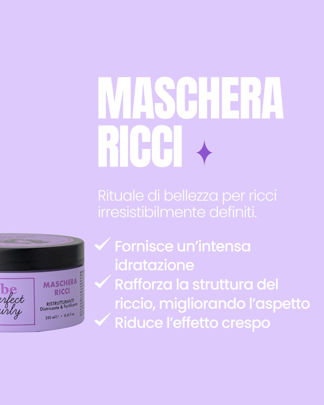 Maschera Ricci Ristrutturante - 250 ml