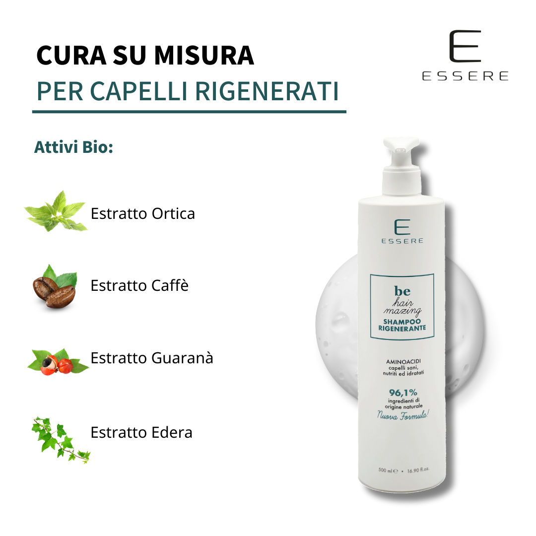 Shampoo Rigenerante Aminoacidi 500ml Be Hair Mazing