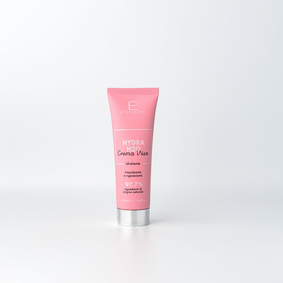 Essere Bio Hydra H2O hydrating face cream tube, 50 ml, Be Beauty, front view on a light background