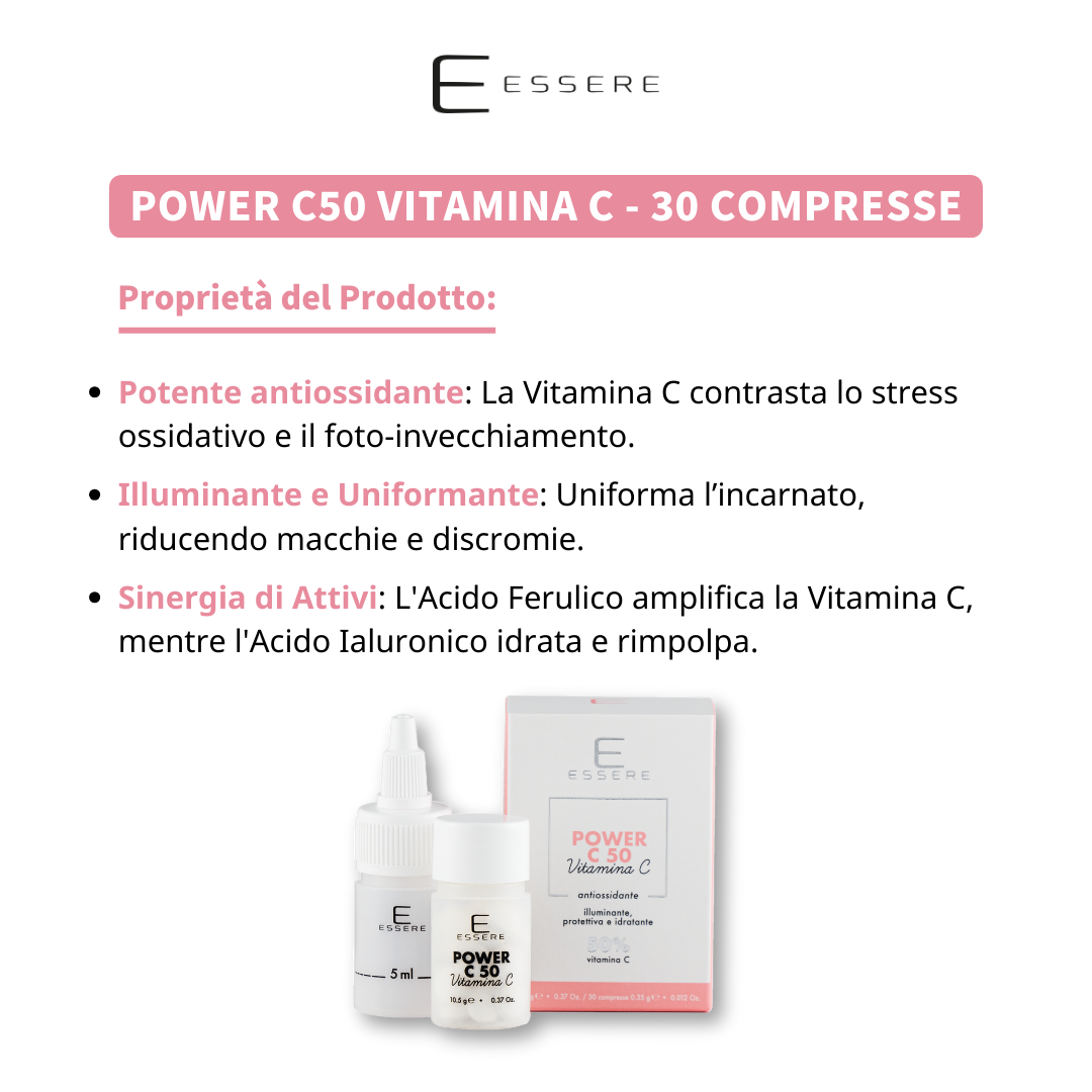 Power C50 Vitamina C - 30 Compresse Be Beauty