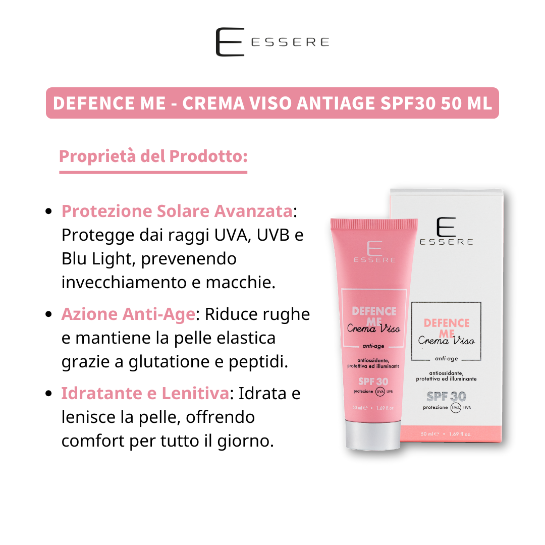 Defence Me - Crema Viso Antiage SPF30 50 ml Be Beauty