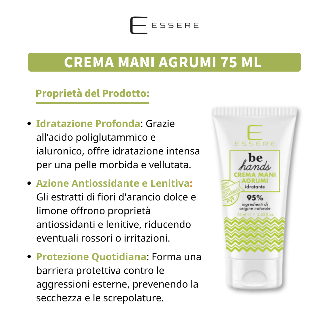 Crema Mani Agrumi 75 ml Be Hands