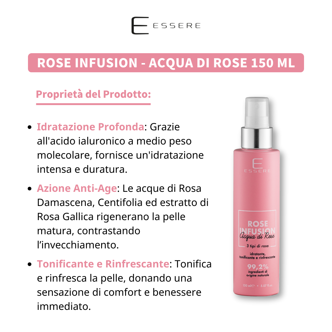 Rose Infusion - Acqua di Rose 150 ml Be Beauty