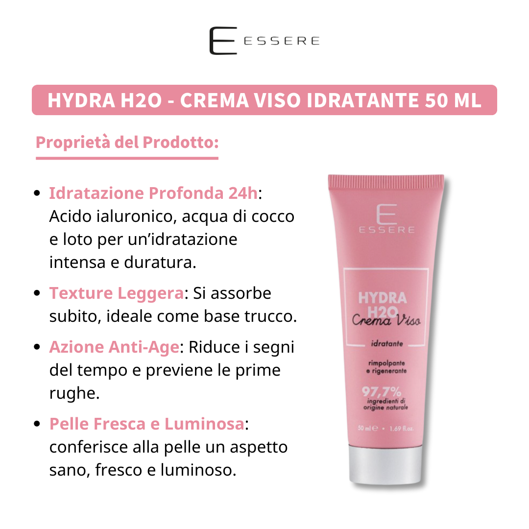 Hydra H2O - Crema Viso Idratante 50 ml Be Beauty