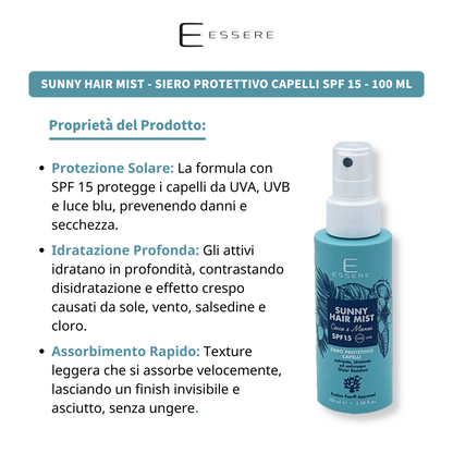 Sunny Hair Mist - Siero Protettivo Capelli SPF 15 100 ml Be Sunny