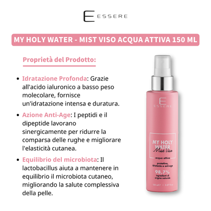 My Holy Water - Mist Viso Acqua Attiva 150 ml Be Beauty