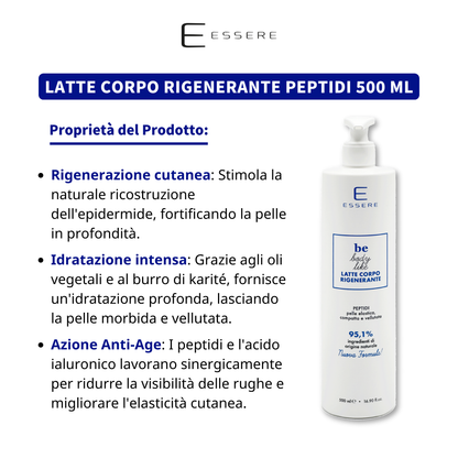 Latte Corpo Rigenerante Peptidi 500 ml Be Body Like