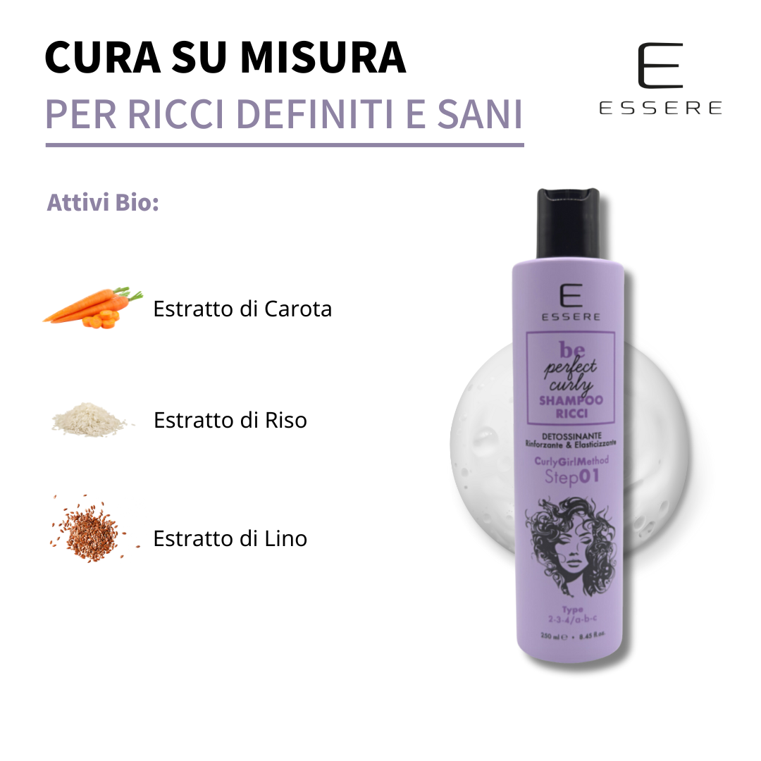 Shampoo Ricci Detossinante 250 ml Be Perfect Curly