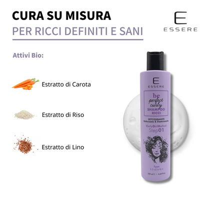 Shampoo Ricci Detossinante 250 ml Be Perfect Curly