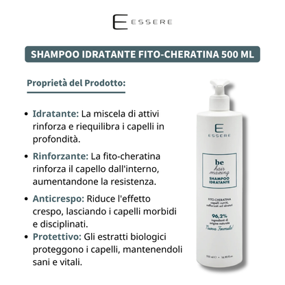 Shampoo Idratante Fito-Cheratina 500 ml Be Hair Mazing