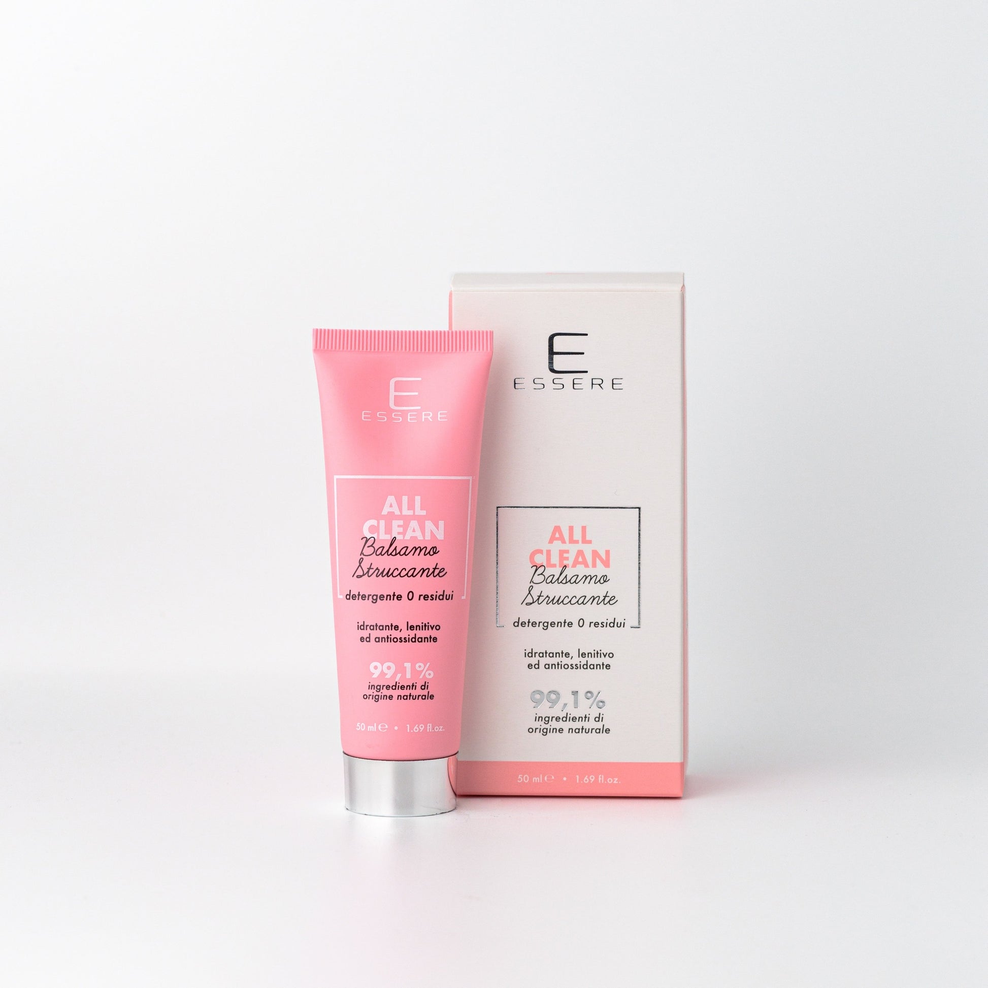 Essere Bio All Clean balsamo detergente struccante Be Beauty 50 ml, tubo e astuccio, vista frontale