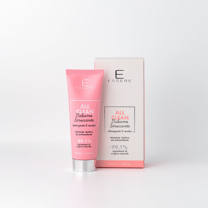 Essere Bio All Clean balsamo detergente struccante Be Beauty 50 ml, tubo e astuccio, vista frontale
