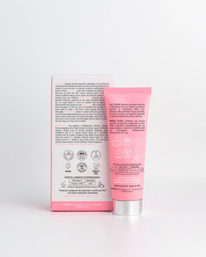 Back of the Essere Bio All Clean 50 ml tube with INCI and 99.1% natural origin ingredients