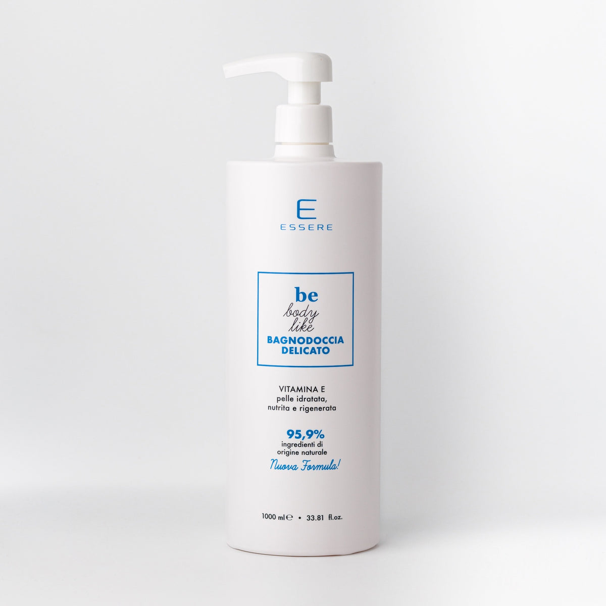 Essere Bio Vitamin E Gentle Shower Gel, Be Body Like, 1000 ml bottle with 95.9% natural origin ingredients