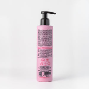 Back of the Essere Bio Nourishing Straight Hair Conditioner 250 ml with INCI and natural origin ingredients