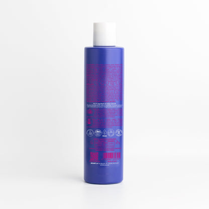 Retro del Be Bubble Shampoo Essere Bio 250 ml con INCI e ingredienti di origine naturale, linea Be Bubble