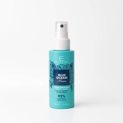 Essere Bio Blue Ocean Marine acqua aromatizzata corpo e capelli 100 ml, flacone spray Be Sunny, vista frontale