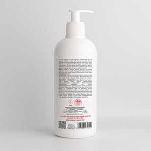 Back of Essere Bio Cane Sugar Co-Wash 500 ml with INCI list and natural origin ingredients, Be Hair Mazing line