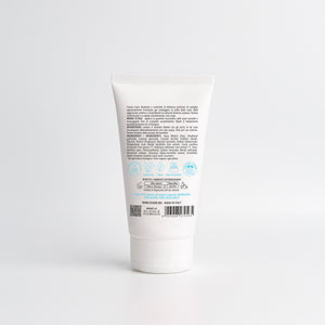 Back of the Essere Bio Vanilla Hand Cream 75 ml tube with INCI and natural origin ingredients, Be Hands line