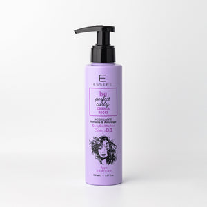 Essere Bio Curl Defining Cream 150 ml, lilac pump bottle from the Be Perfect Curly line, front view