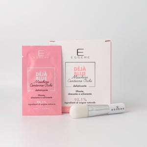 Essere Bio Deja Blue eye contour mask, Be Beauty, 50 ml, sachets, box and brush, front view