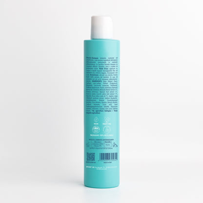 Retro della Doccia Shampoo Marine Essere Bio 250 ml con INCI e ingredienti di origine naturale al 96 per cento