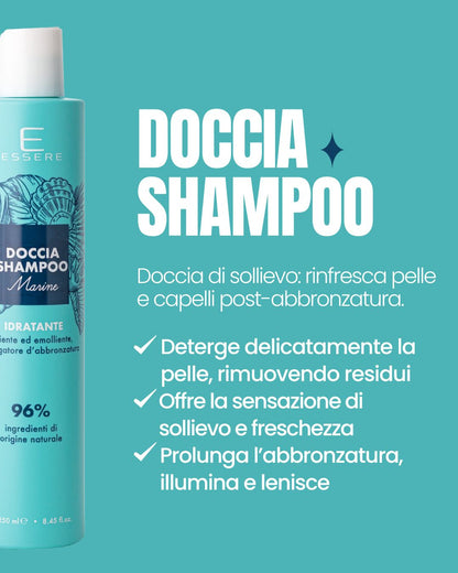 Benefici della Doccia Shampoo Marine Essere Bio: deterge, rinfresca e prolunga l'abbronzatura dopo il sole
