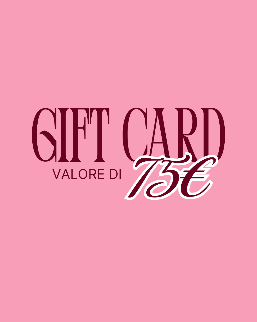 Gift Card Essere Bio dal valore di 75€, buono regalo per cosmesi di origine naturale, grafica fronte