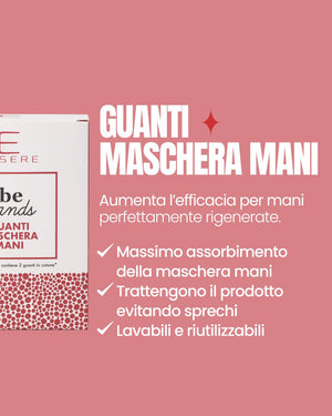 Essere Bio Cotton Gloves benefits: maximum hand mask absorption, washable and reusable
