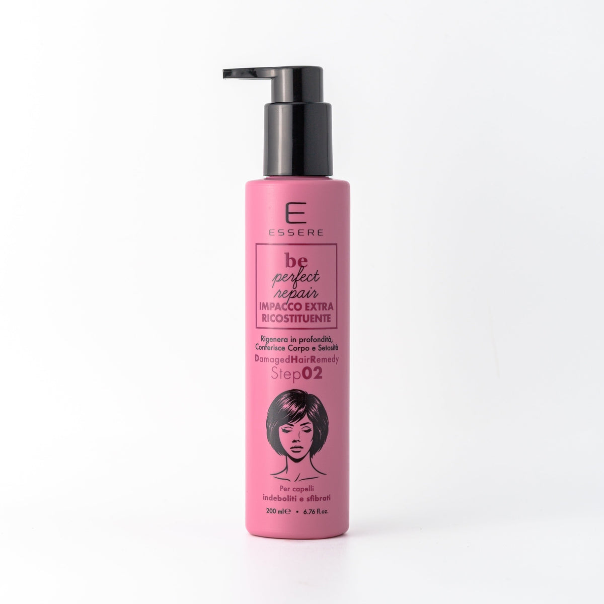 Essere Bio Extra Restorative Treatment 200 ml from the Be Perfect Repair line for damaged hair, front view