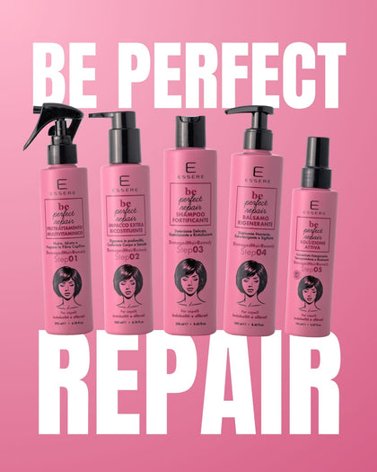 Essere Bio Be Perfect Repair Kit: the five products in pink bottles for damaged hair care
