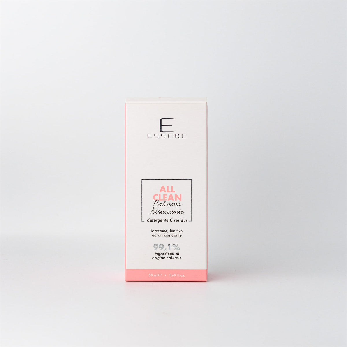 Essere Bio Double Cleanse Kit: All Clean makeup-removing balm box, zero residue, 99.1% natural origin ingredients