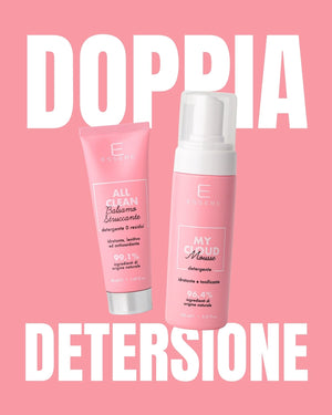 Essere Bio Double Cleanse Kit: All Clean makeup-removing balm and My Cloud cleansing mousse for a deep cleanse