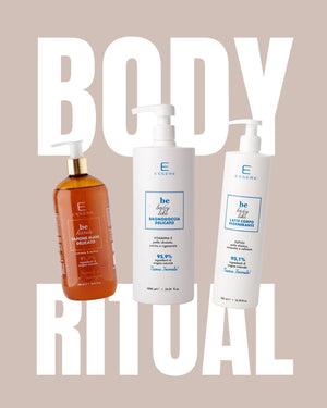 Essere Bio New Body Ritual kit: Hand Soap, Vitamin E Shower Gel and Body Lotion for a complete body routine