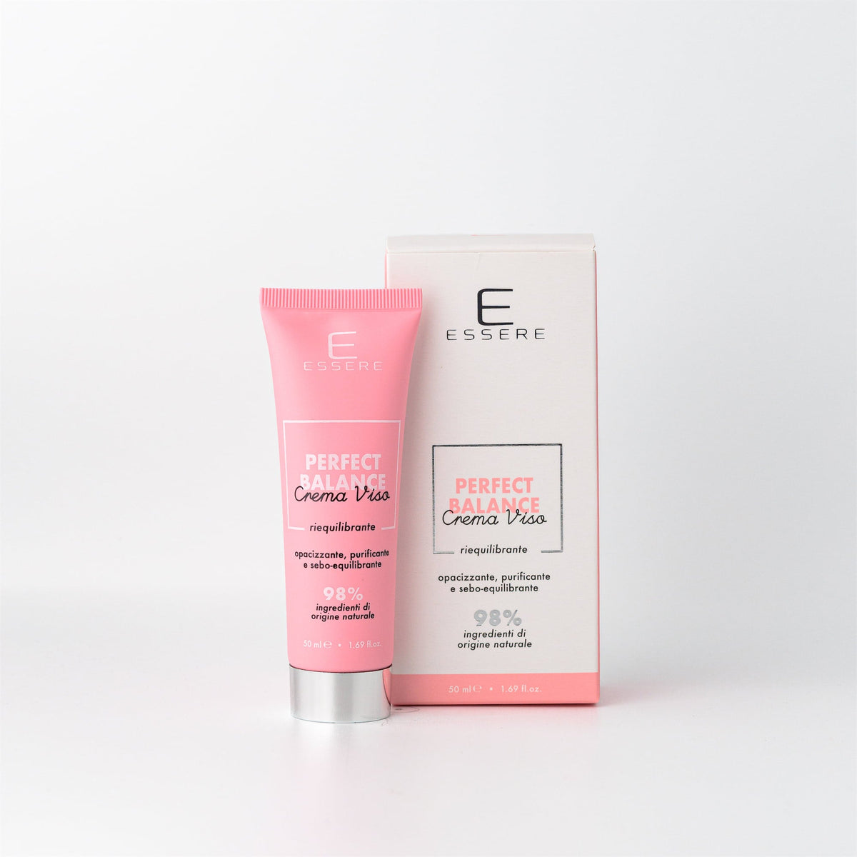 Essere Bio Pure Balance Kit: Perfect Balance balancing face cream with box, 98% natural origin ingredients
