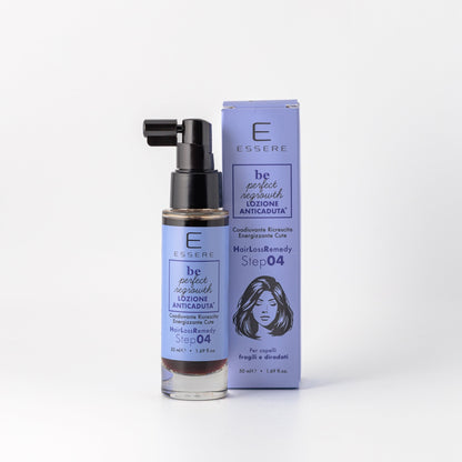 Essere Bio Lozione Anticaduta 50 ml, spray della linea Be Perfect Regrowth con astuccio, per capelli fragili e diradati