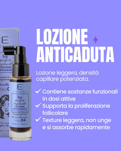 Benefici della Lozione Anticaduta Essere Bio: sostanze funzionali in dosi attive che supportano la densità capillare