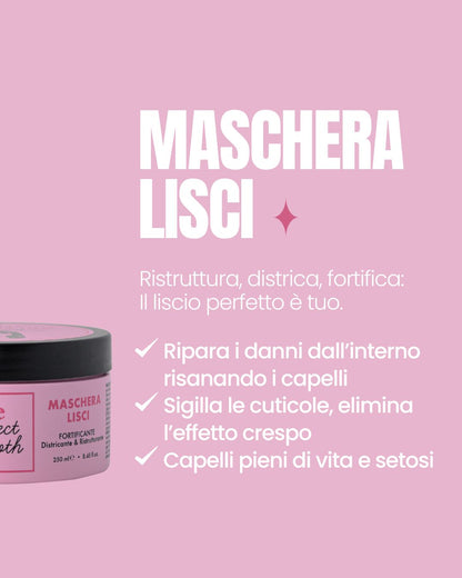 Benefici della Maschera Lisci Essere Bio: ripara i danni, sigilla le cuticole ed elimina l'effetto crespo