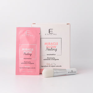 Essere Bio Miracle Glow enzyme peel, Be Beauty, 70 ml, sachets, box and brush, front view