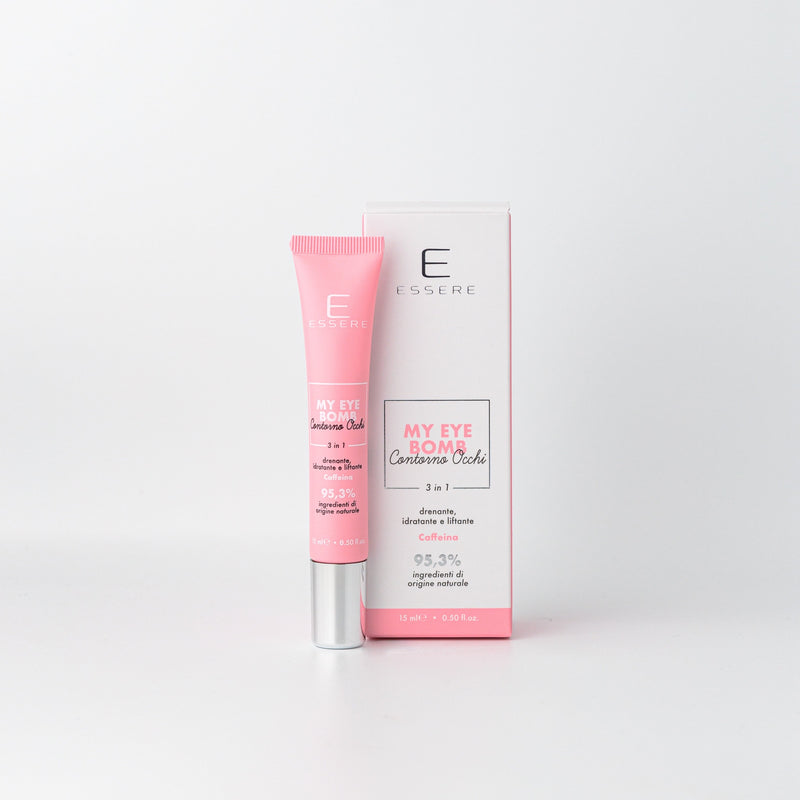 Essere Bio My Eye Bomb contorno occhi 3 in 1 Be Beauty 15 ml, tubetto e astuccio, vista frontale