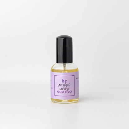 Flacone dell'Olio Ricci Riparatore Essere Bio 50 ml con contagocce, linea Be Perfect Curly