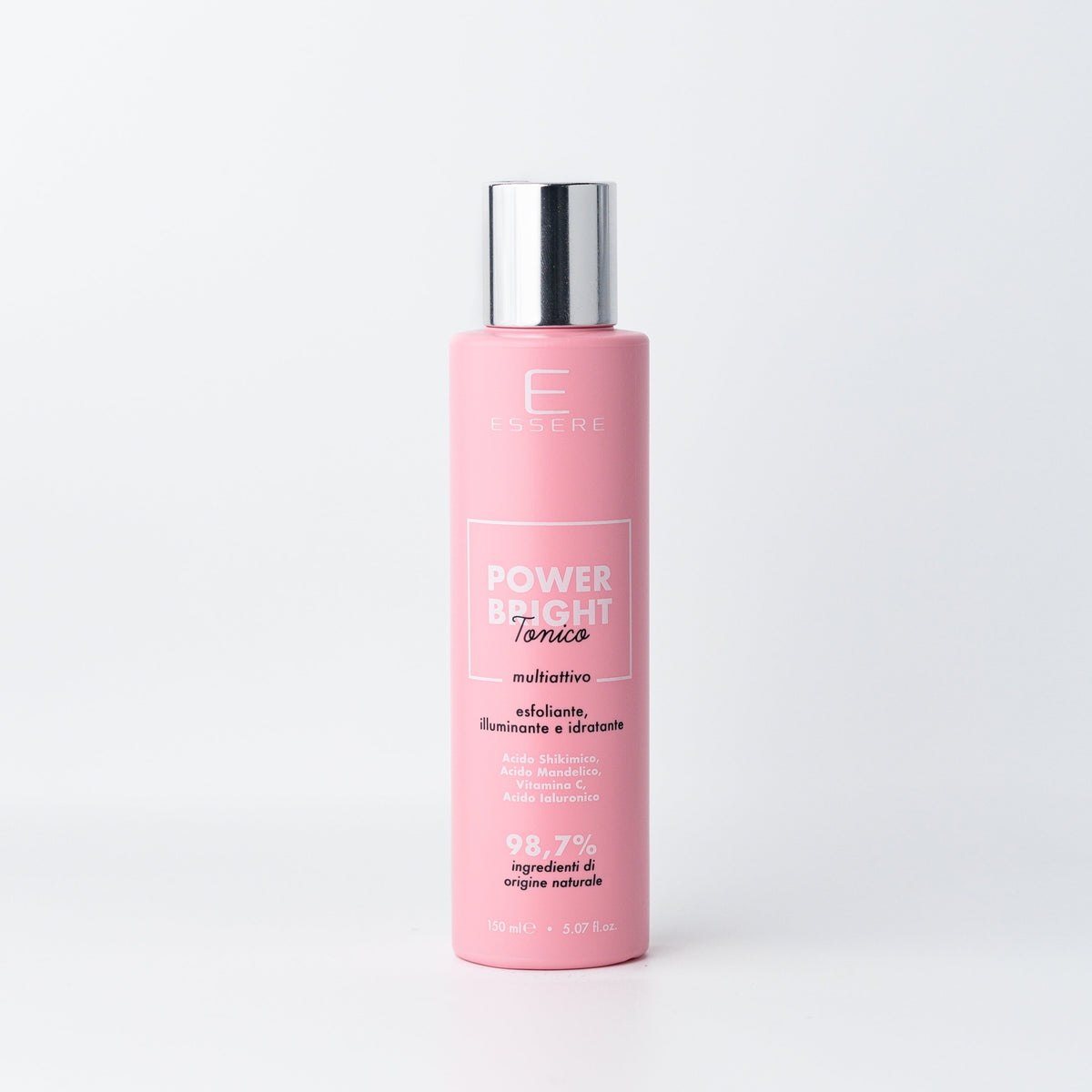 Essere Bio Power Bright multi-active toner, Be Beauty, 150 ml, pink bottle, front view