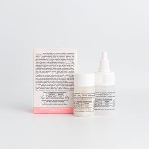 Back of the Essere Bio Power C50 box with INCI and directions for the vitamin C tablets