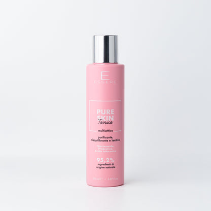 Essere Bio Pure Skin tonico riequilibrante e lenitivo Be Beauty 150 ml, flacone rosa, vista frontale
