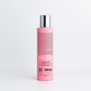 Back of the Essere Bio Rose Infusion 150 ml bottle with INCI and 99.2% natural origin ingredients