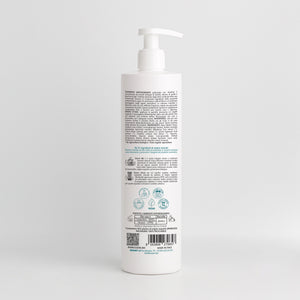 Back of the Essere Bio Vitamin C Antioxidant Shampoo 500 ml with INCI and natural origin ingredients, Be Hair Mazing