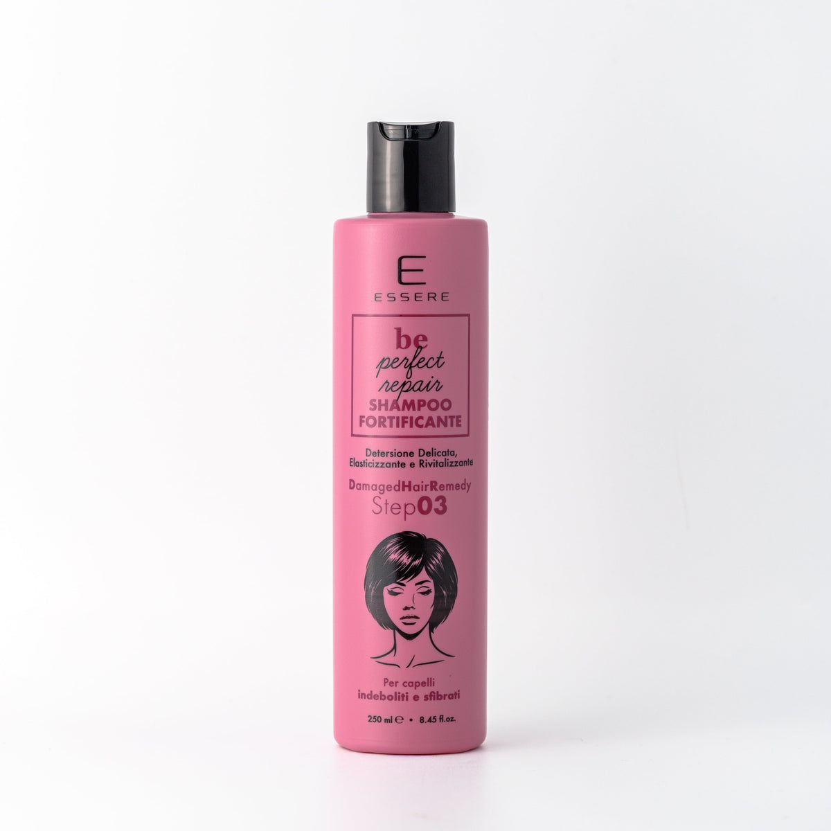 Essere Bio Strengthening Shampoo 250 ml, Be Perfect Repair bottle for damaged hair, front view