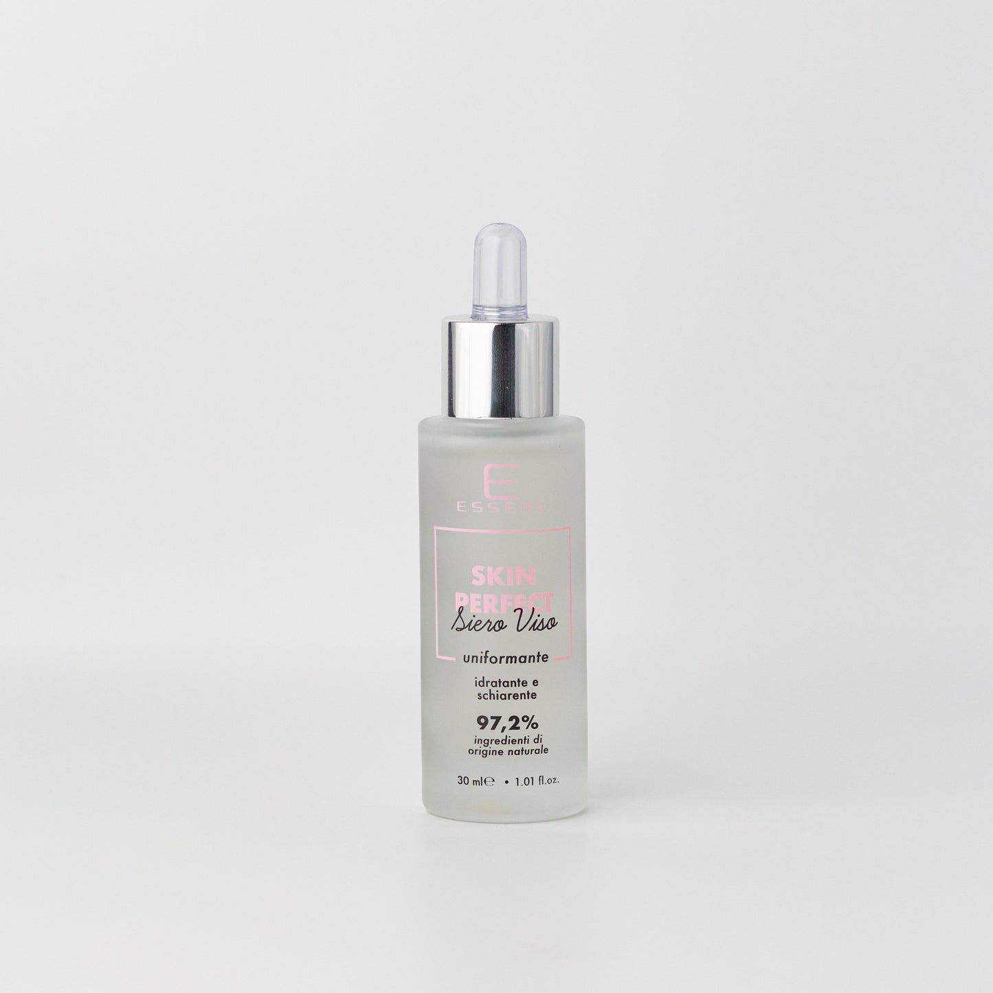 Flacone con contagocce di Essere Bio Skin Perfect siero uniformante 30 ml Be Beauty, vista frontale